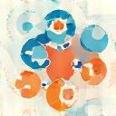 Abstract icon symbolizing digital storytelling with interconnected nodes and narrative flow
